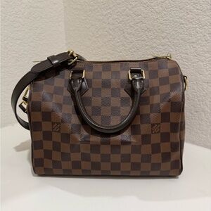 Louis Vuitton Speedy Bandouliere 25 Damier Ebene